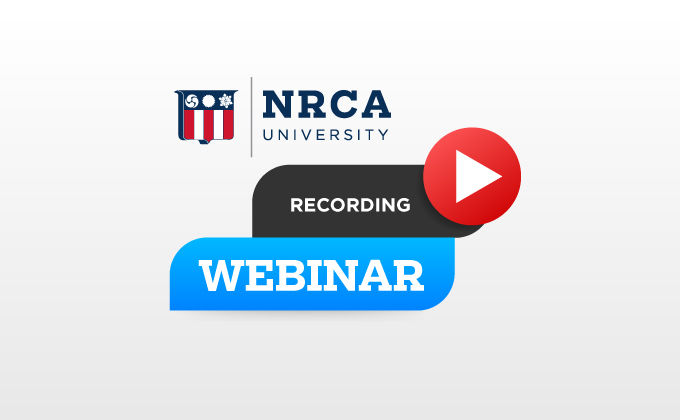 NRCA Webinar Recordings